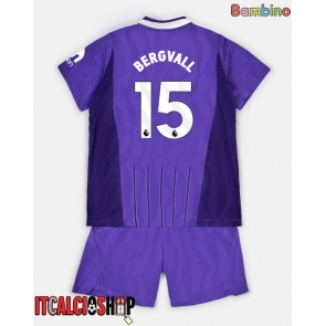 Tottenham Hotspur Lucas Bergvall #15 Terza Maglia Bambino 2026-27 Manica Corta (+ Pantaloni corti)